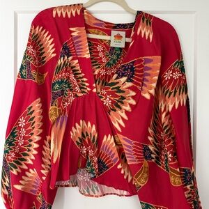 Farm Rio Red Blouse